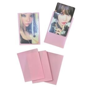 Renk Fonlu Desensiz Kart Koruyucu/Sleeve (5 Adet) Sarı
