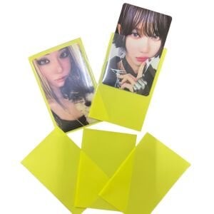 Renk Fonlu Desensiz Kart Koruyucu/Sleeve (5 Adet) Sarı