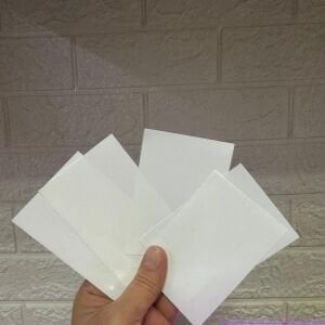 Renk Fonlu Desensiz Kart Koruyucu/Sleeve (5 Adet) Beyaz