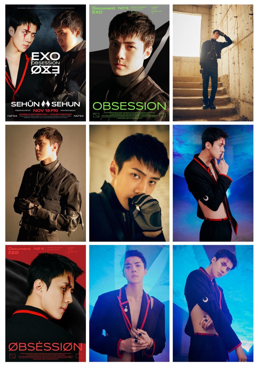 EXO SEHUN ''Obsession'' Fotokart Seti