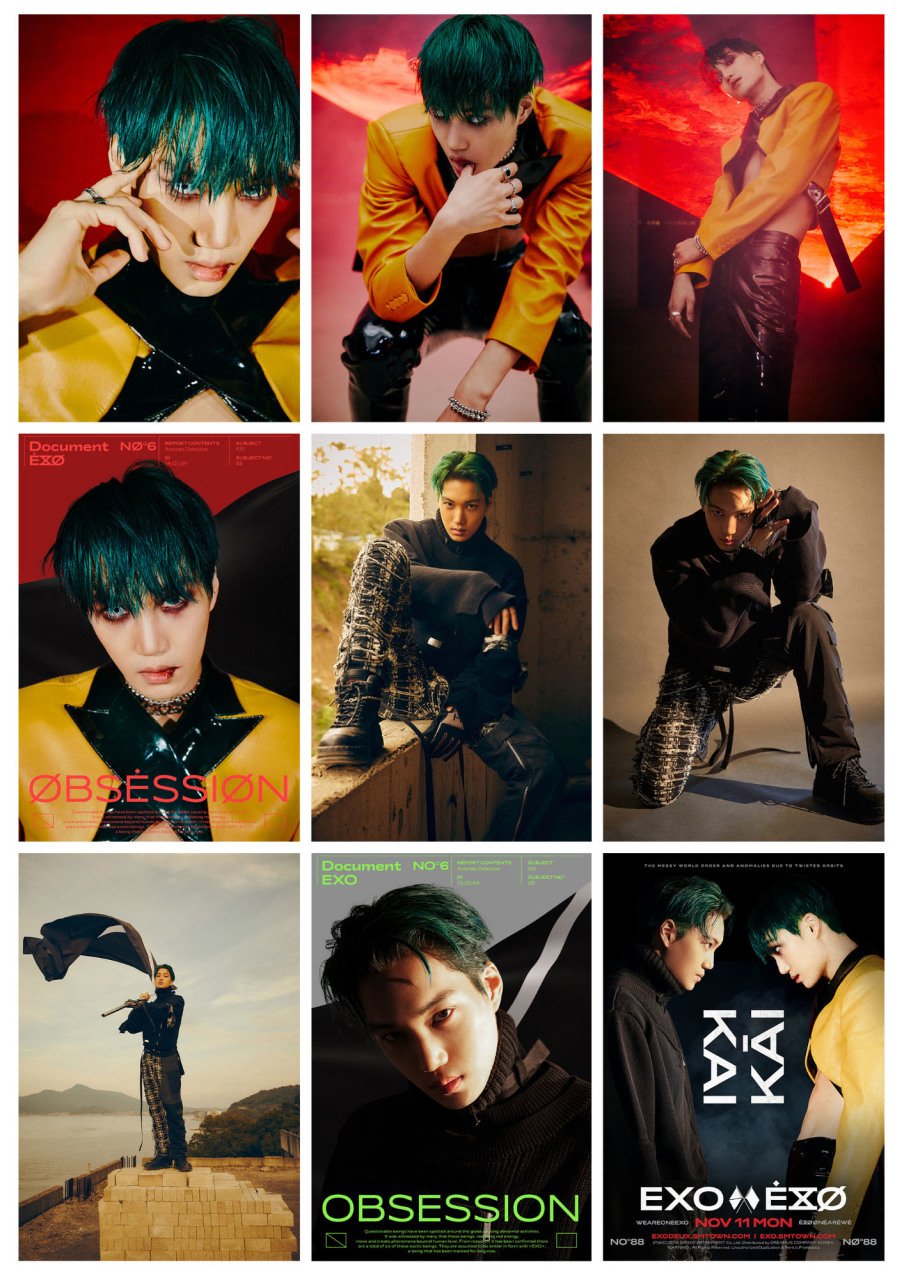 EXO KAI ''Obsession'' Fotokart Seti