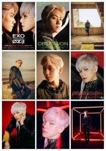 EXO BAEKHYUN ''Obsession'' Fotokart Seti