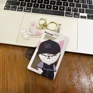 STRAY KIDS IN ''Foxi Ny '' Sert Kapak Card Holder/Anahtarlık