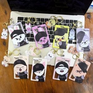 STRAY KIDS IN ''Foxi Ny '' Sert Kapak Card Holder/Anahtarlık