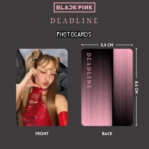 BLACKPINK '' Deadline '' Black Ver. Photocards Set