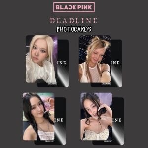 BLACKPINK '' Deadline '' Silver Ver. Photocards Set