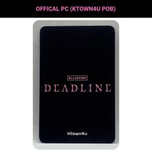 BLACKPINK Jennie '' DEADLINE '' Ktown4U POB Photocard