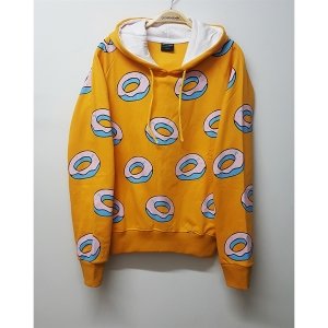 Donutlu Kapüşonlu Sweatshirt L