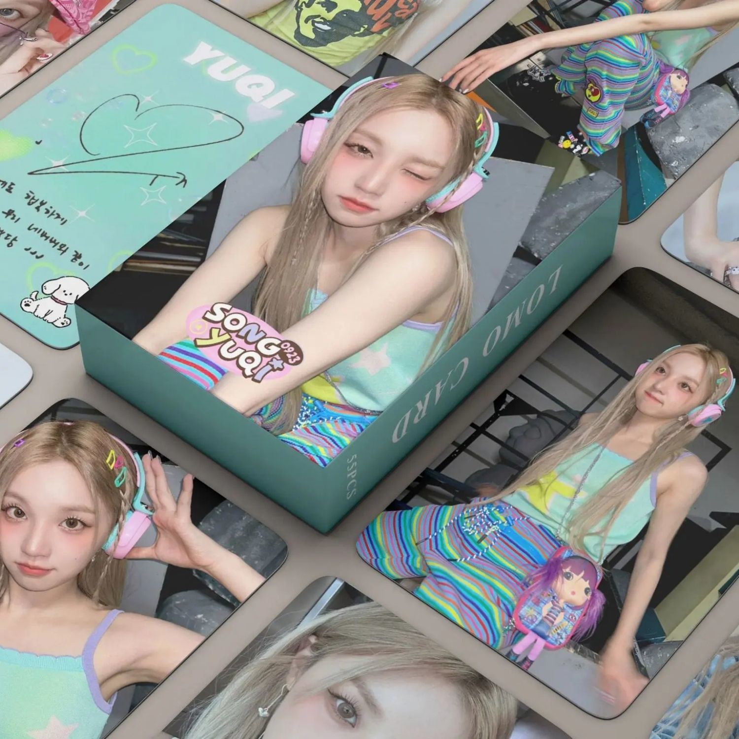 (G)I-DLE Yuqi '' Song Yuqi '' Çift Yön Baskılı Lomo Card Seti