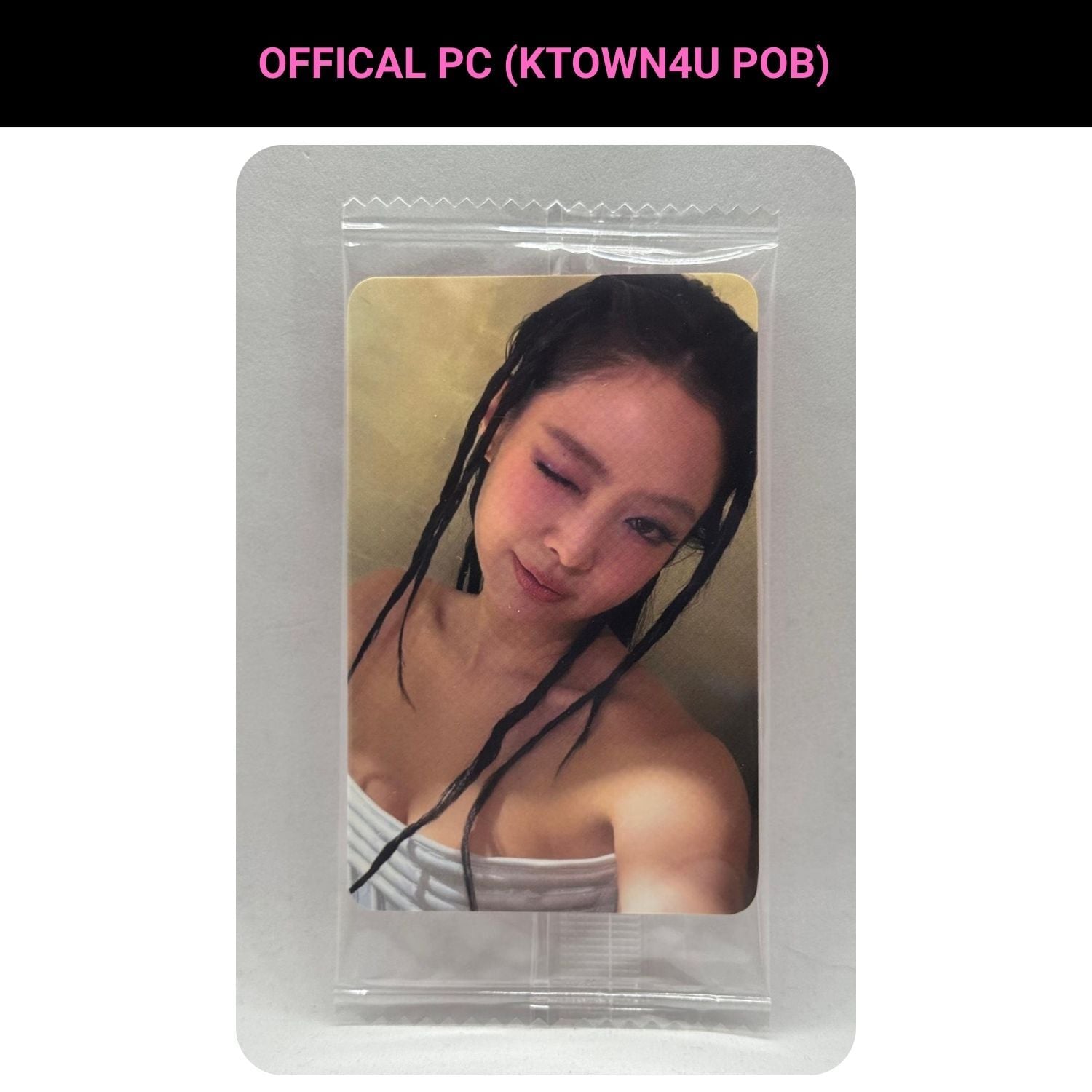 BLACKPINK Jennie '' DEADLINE '' Ktown4U POB 2 Photocard