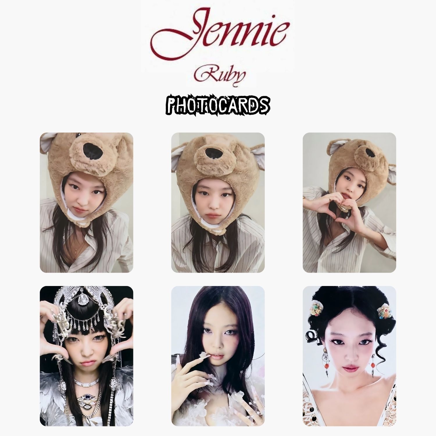 BLACKPINK Jennie '' Ruby '' Photocards Set POB 2