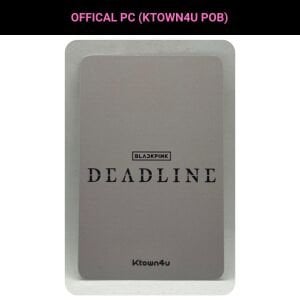 BLACKPINK Jennie '' DEADLINE '' Ktown4U POB 3 Photocard
