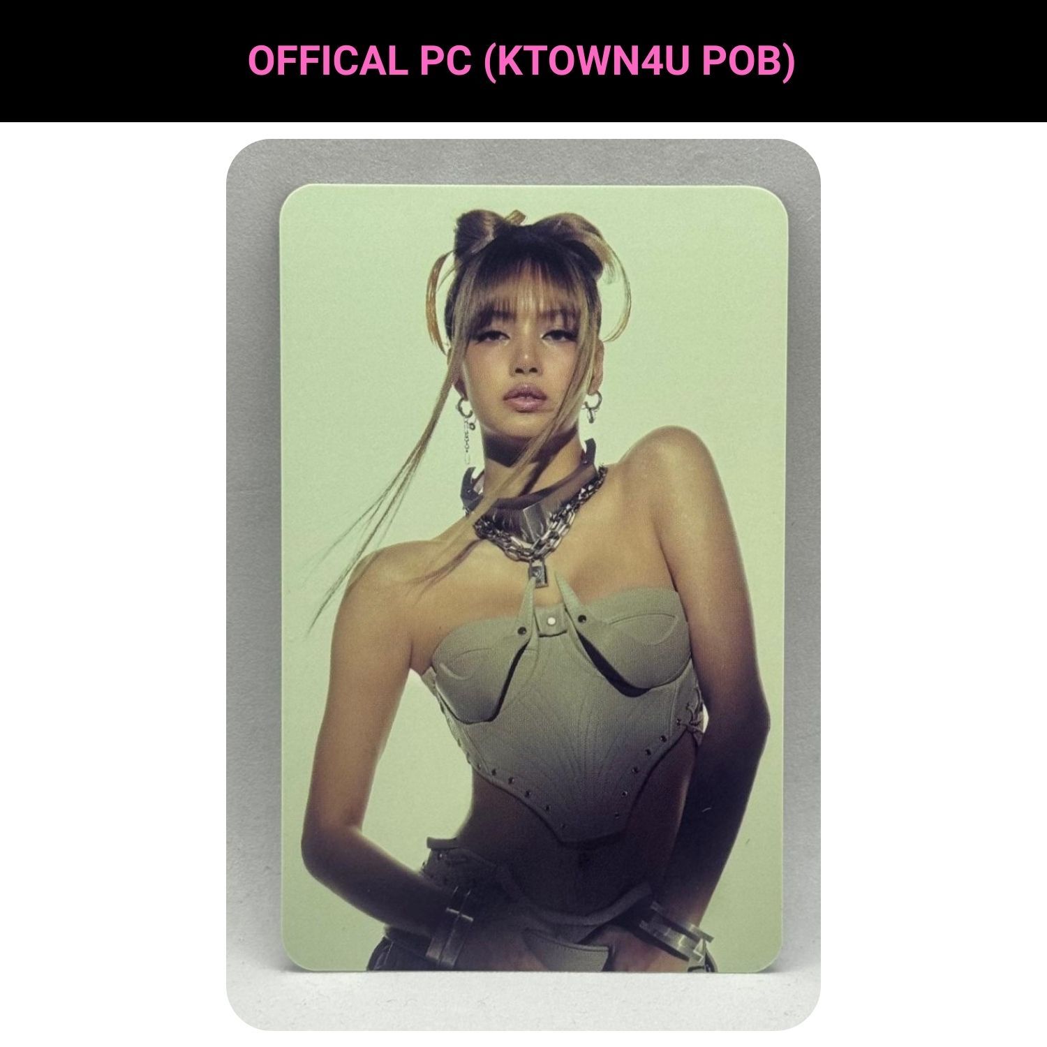 タレントカード BLACKPINK ktown4u BLACKPINK Lisa '' DEADLINE '' Ktown4U POB 3 Photocard