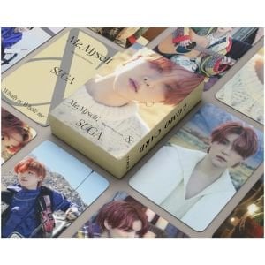 BTS Suga '' Me, MySelf, & '' Çift Yön Baskılı Lomo Card Seti