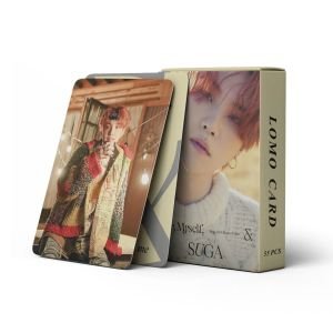 BTS Suga '' Me, MySelf, & '' Çift Yön Baskılı Lomo Card Seti