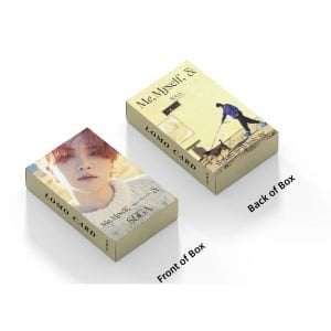 BTS Suga '' Me, MySelf, & '' Çift Yön Baskılı Lomo Card Seti