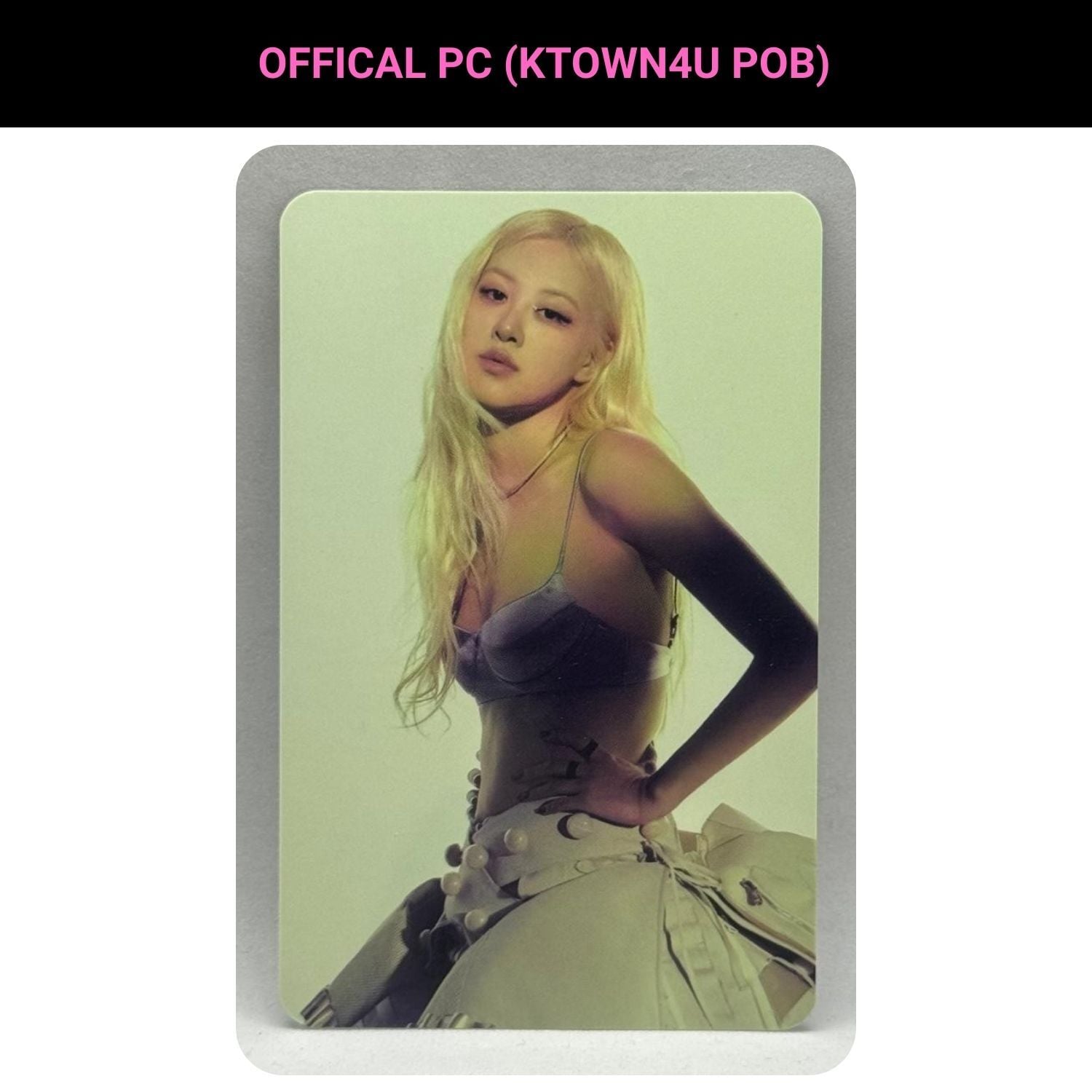 BLACKPINK Rose '' DEADLINE '' Ktown4U POB 3 Photocard