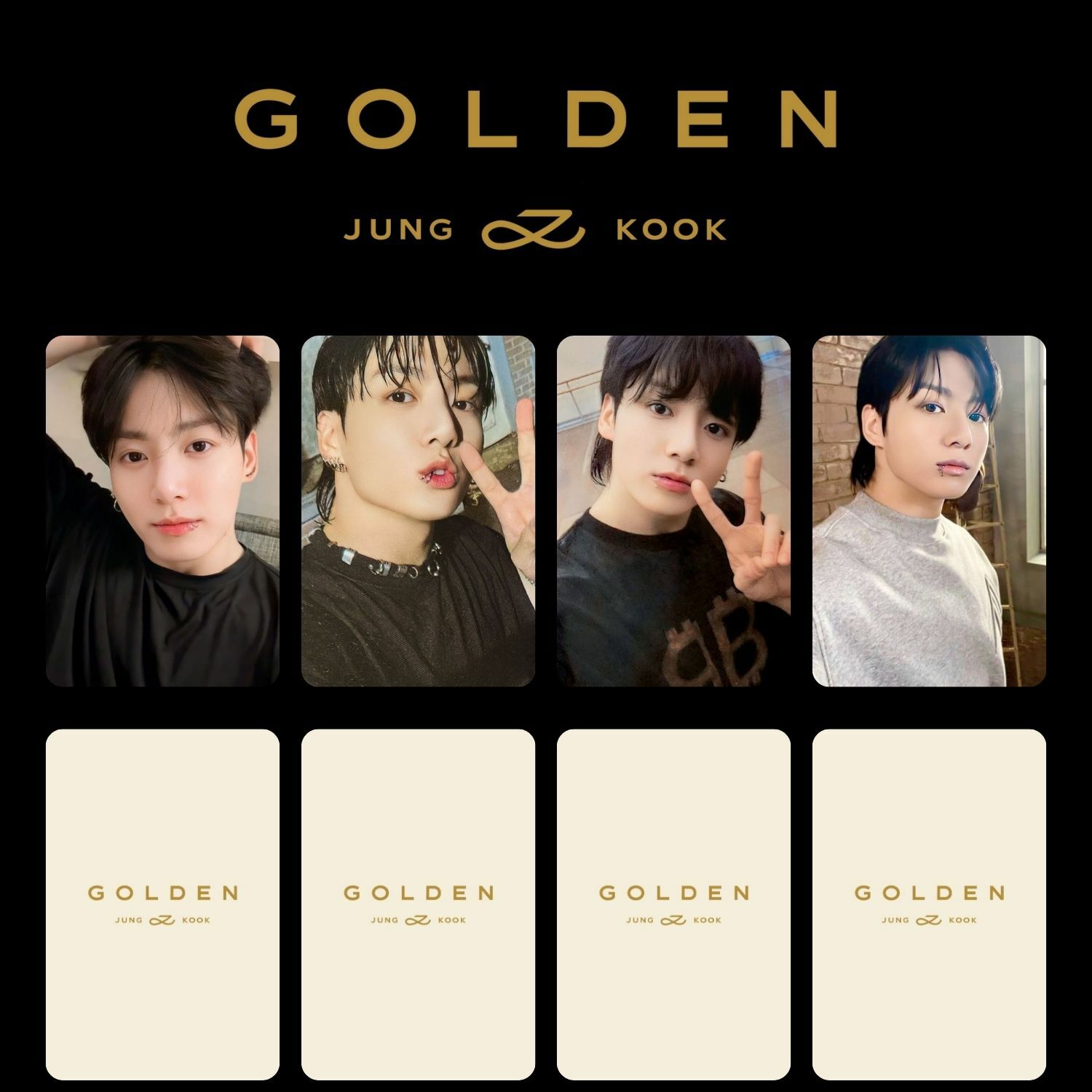 BTS Jungkook '' GOLDEN ''  Albüm PC Set