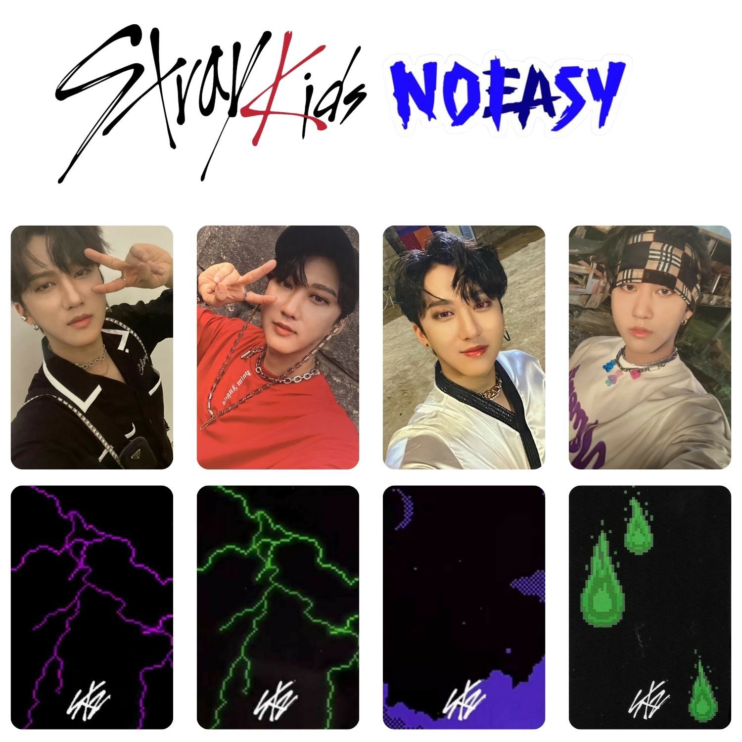 STRAY KIDS Changbin '' NoEasy '' Albüm Kart Seti