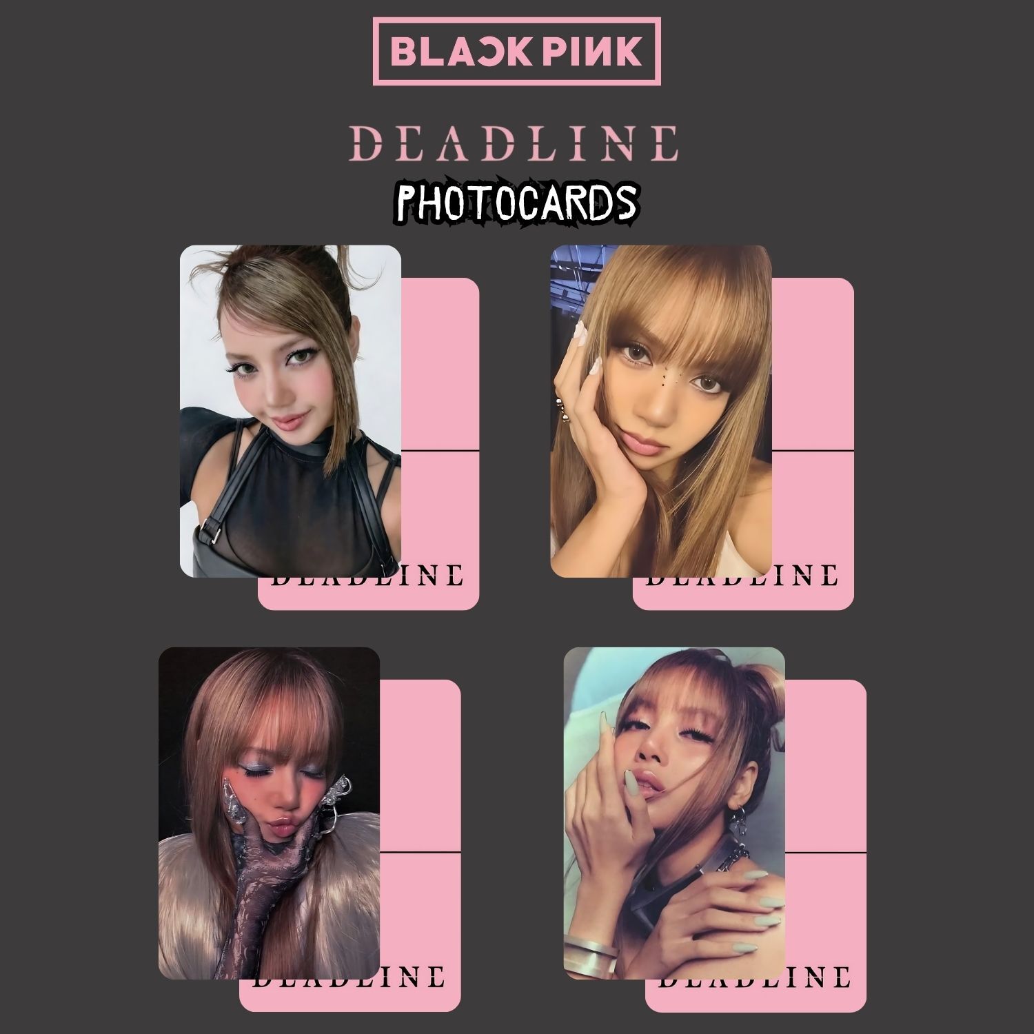 BLACKPINKトレカ リサ DEADLINE LISA BLACKPINK Lisa '' Deadline '' Photocards Set