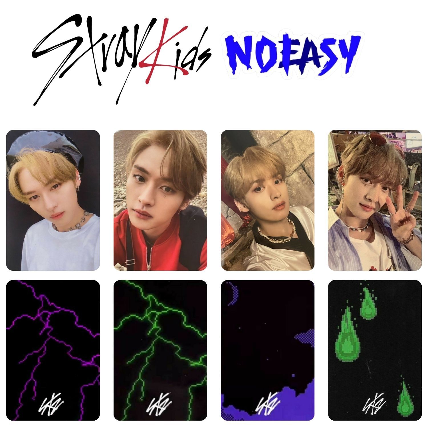 STRAY KIDS Lee Know '' NoEasy '' Albüm Kart Seti