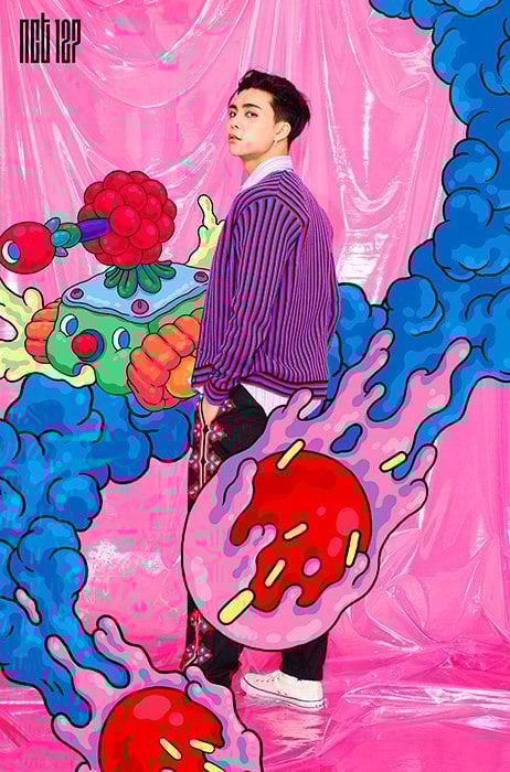 NCT 127 ''CHERRY BOMB'' GRUP VE ÜYE KARTPOSTALLARI JOHNNY