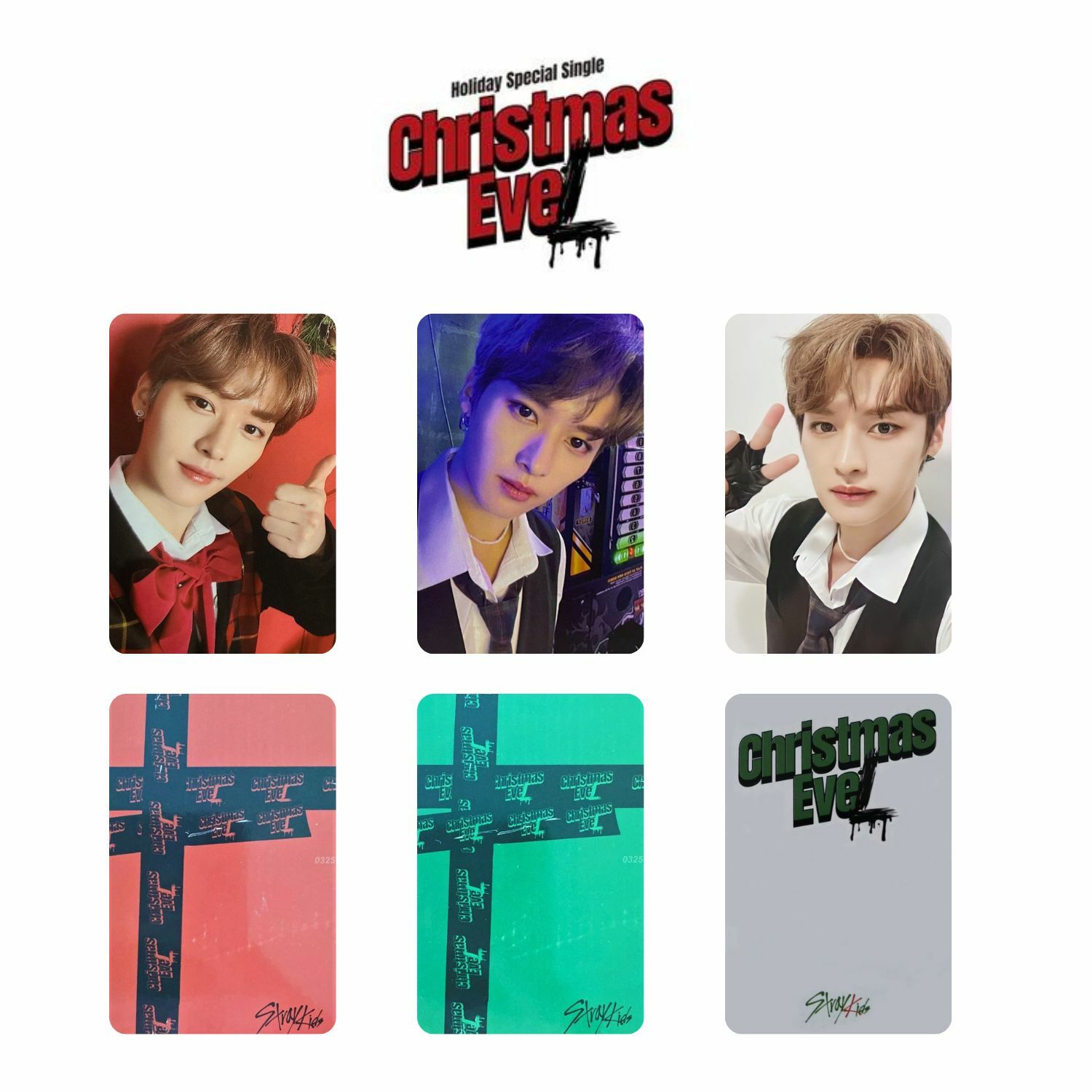 STRAY KIDS Lee Know '' Christmas Evel '' Albüm Kart Seti