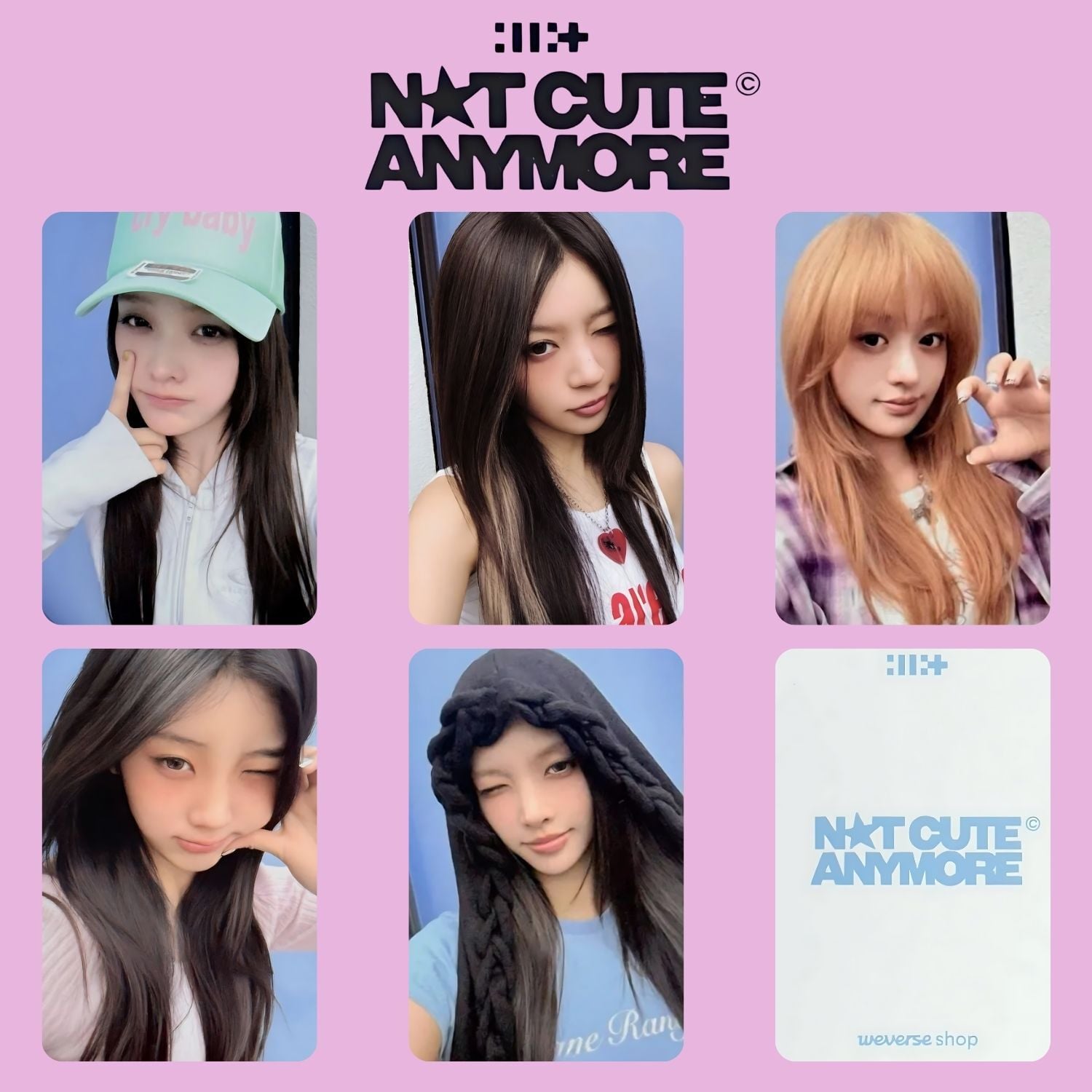 ILLIT '' Not Cute Anymore '' Photocards Set POB 1