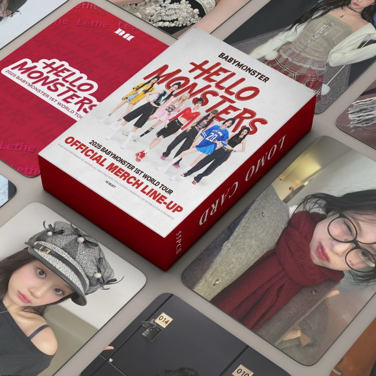 BABYMONSTER '' Hello Monsters ''  Çift Yön Baskılı Hologramlı Laser/Lomo Card Seti