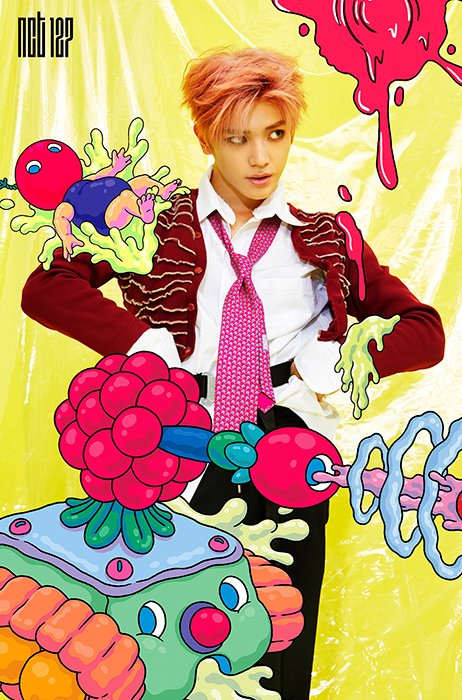 NCT 127 ''CHERRY BOMB'' GRUP VE ÜYE KARTPOSTALLARI TAEYONG