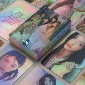 ILLIT '' I'LL LIKE YOU ''  Çift Yön Baskılı Hologramlı Laser/Lomo Card Seti