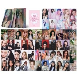 ILLIT '' I'LL LIKE YOU ''  Çift Yön Baskılı Hologramlı Laser/Lomo Card Seti