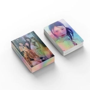 ILLIT '' I'LL LIKE YOU ''  Çift Yön Baskılı Hologramlı Laser/Lomo Card Seti