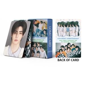 ENHYPEN '' 4TH Debut Anniversary '' Çift Yön Baskılı Lomo Card Seti