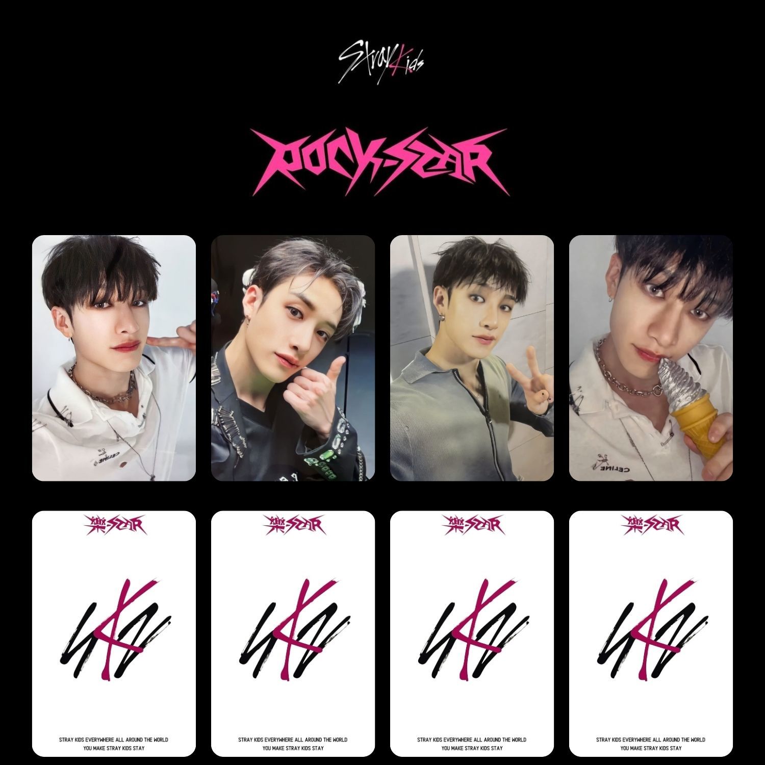 Stray kids Bang Chan バンチャン　セット STRAY KIDS Bangchan '' Rock Star '' Albüm PC Set