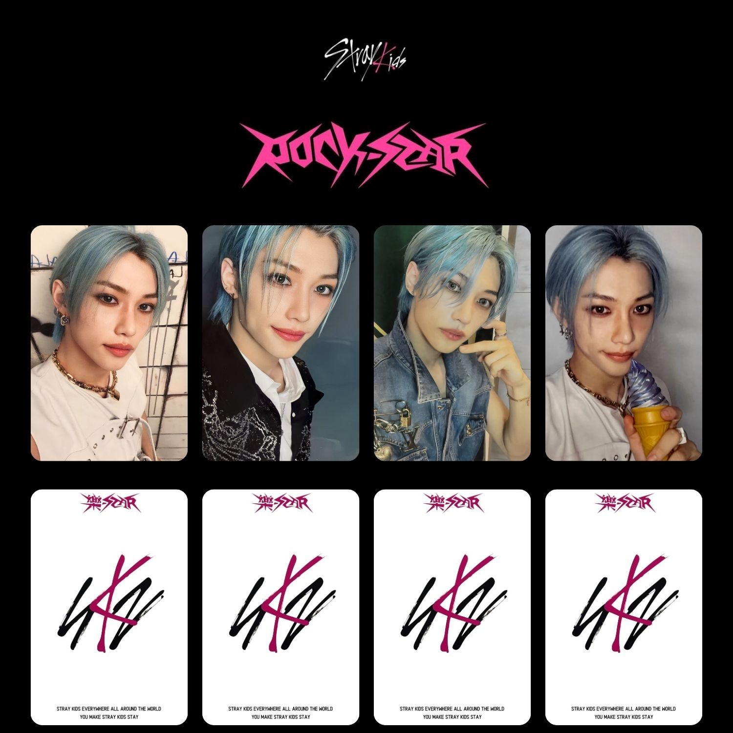 Stray Kids Felix おまとめセット♡ STRAY KIDS Felix '' Rock Star '' Albüm PC Set