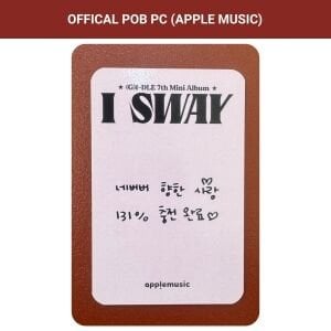 (G)I-DLE Miyeon '' I SWAY '' Apple Music POB PC