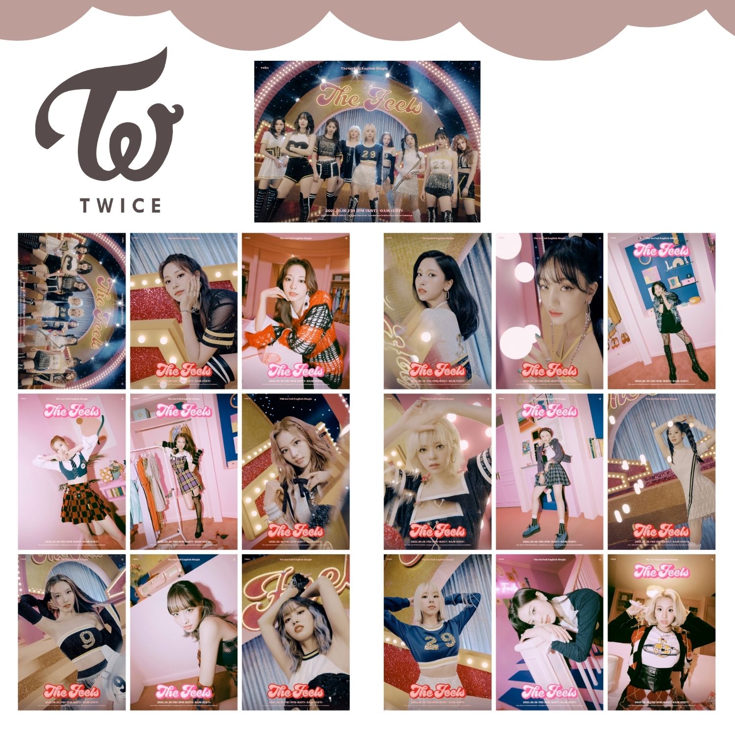 TWICE '' The Feels ''   Fotokart Seti