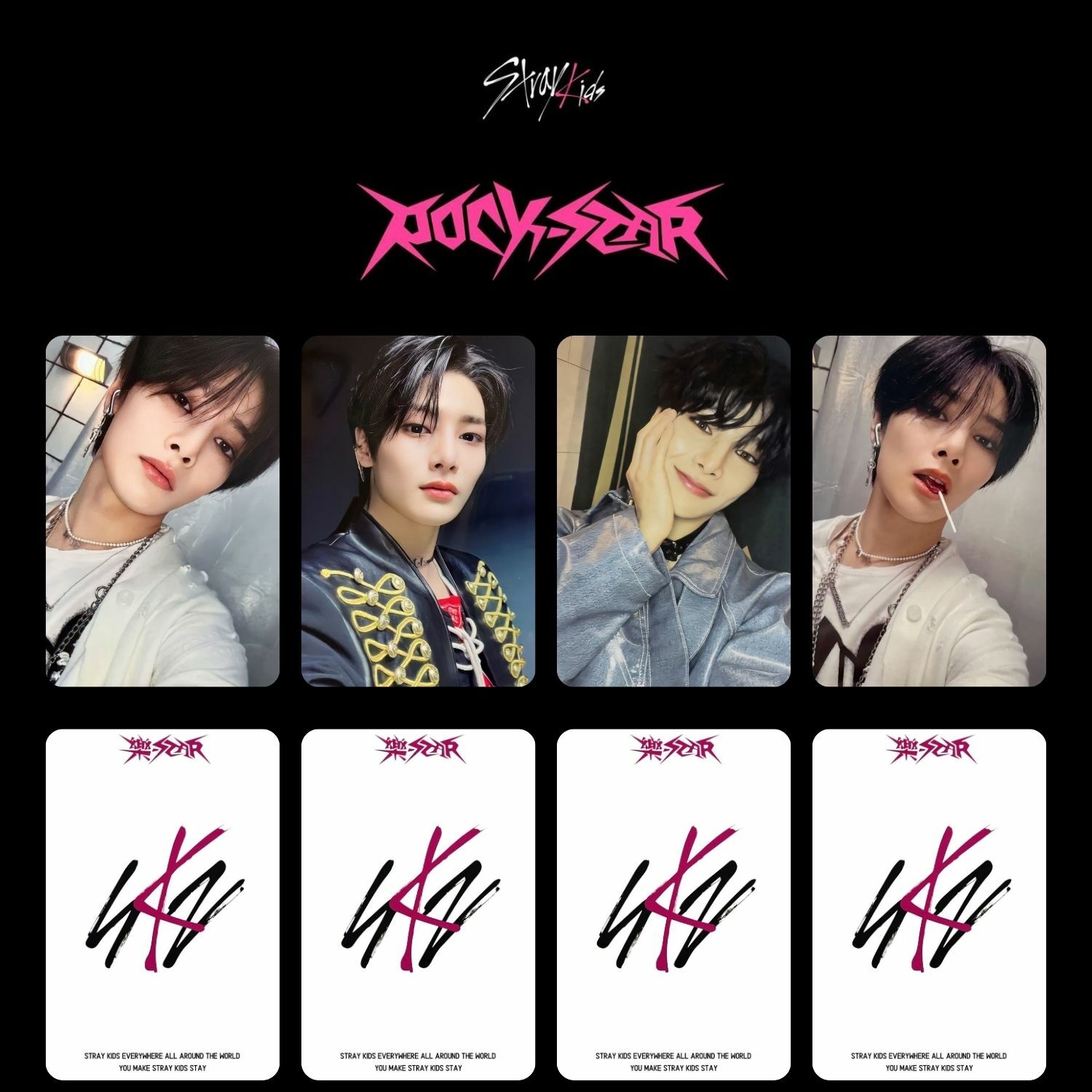 STRAY KIDS IN '' Rock Star '' Albüm PC Set