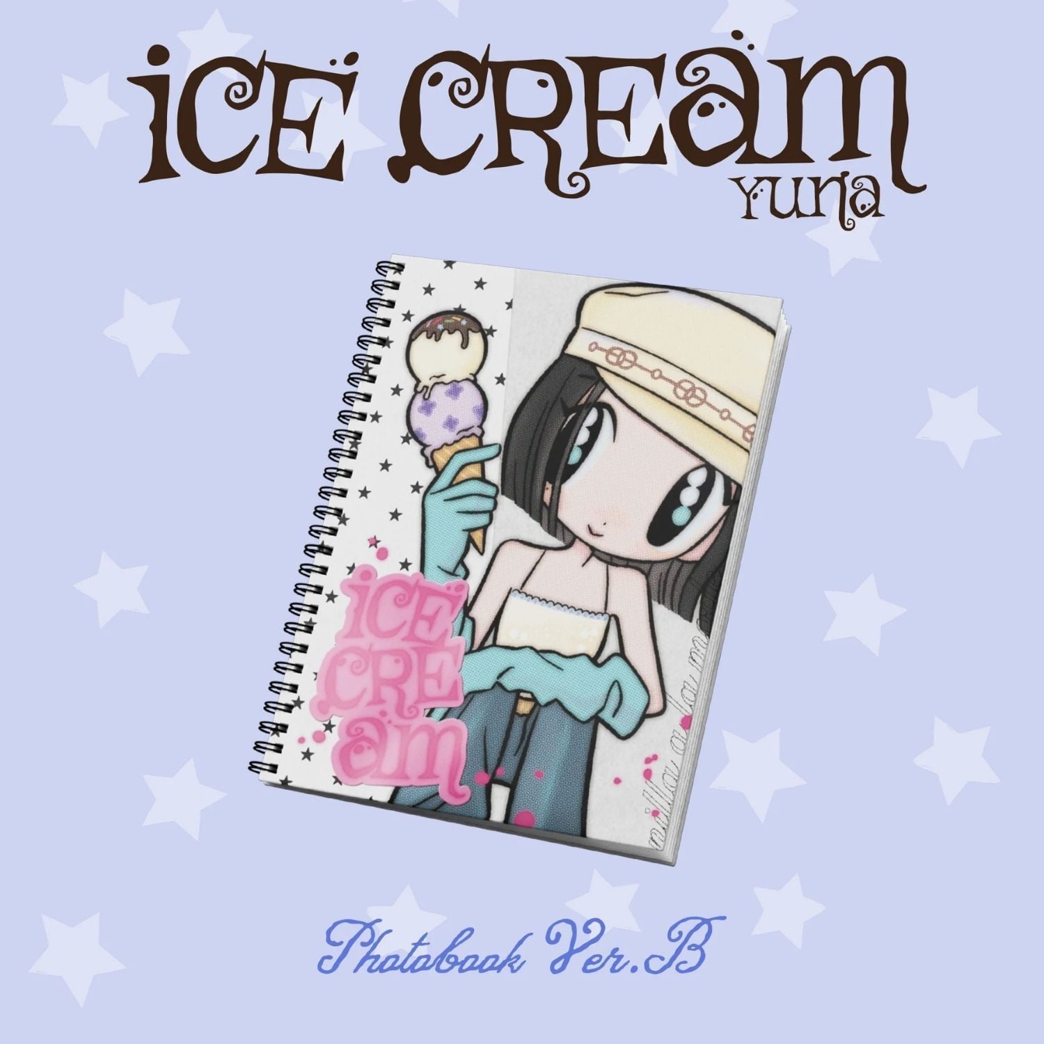 ITZY Icecream ユナ solo サノク トレカ B ITZY YUNA – [Ice Cream] (Photobook Ver.) B Ver.