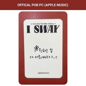 (G)I-DLE Miyeon '' I SWAY '' Apple Music POB PC 2