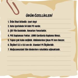 STRAY KIDS '' 5 Star '' Çift Yön Baskılı Lomo Card Seti