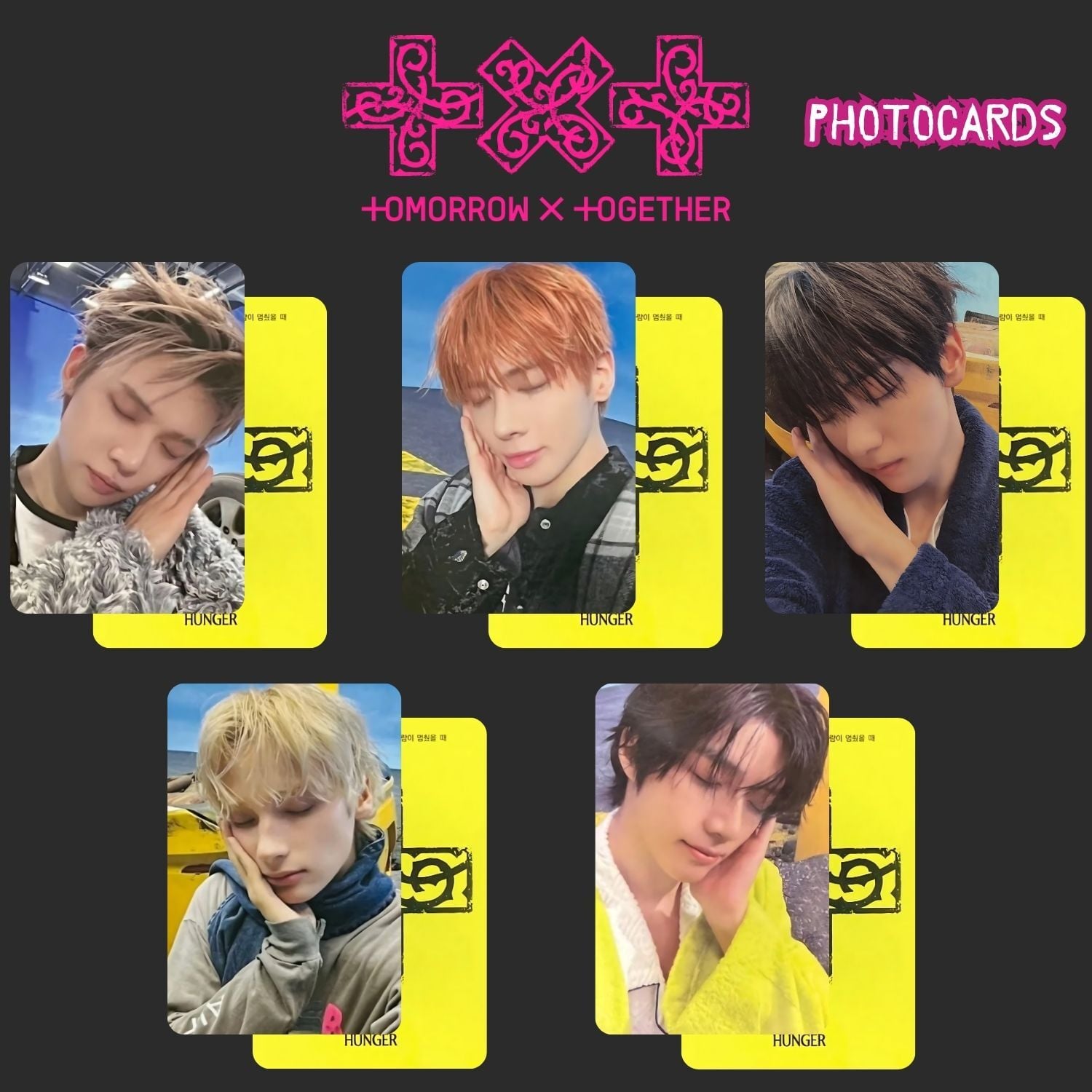 TXT '' 7th Year '' Hunger Ver. Photocards Set