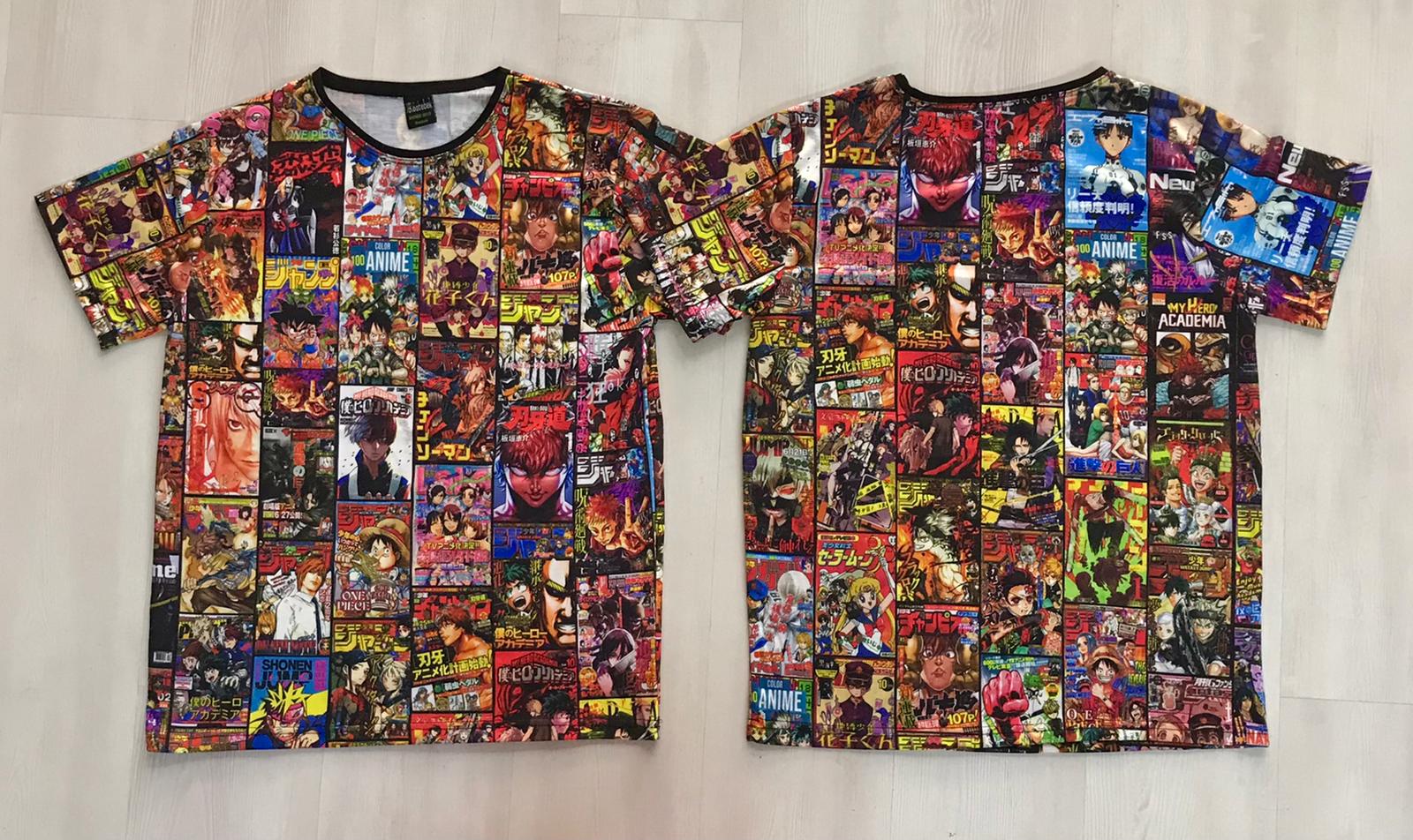 Tüm Baskı Anime T-Shirt - 1