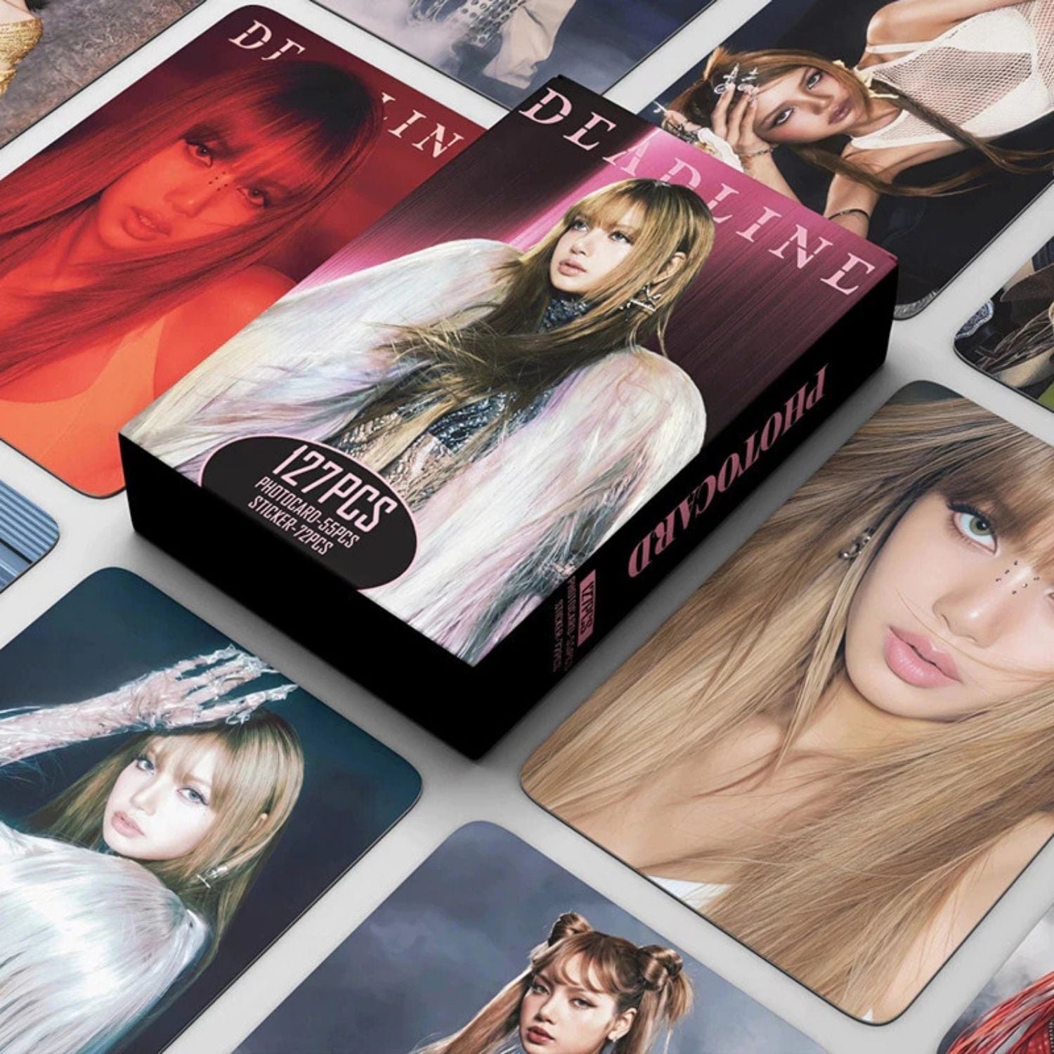 BLACKPINK Lisa '' Deadline '' Çift Yön Baskılı Lomo Card Seti (55 Pcs)