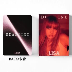 BLACKPINK Lisa '' Deadline '' Çift Yön Baskılı Lomo Card Seti (55 Pcs)