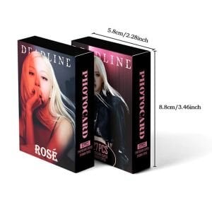 BLACKPINK Rose '' Deadline '' Çift Yön Baskılı Lomo Card Seti (55 Pcs)