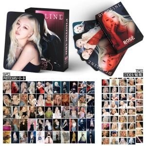 BLACKPINK Rose '' Deadline '' Çift Yön Baskılı Lomo Card Seti (55 Pcs)