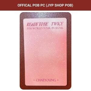 TWICE Chaeyoung '' 5th World Tour Ready To Be in Seoul DVD  '' JYP Shop POB PC
