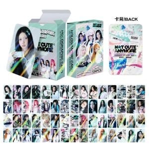 ILLIT '' Not Cute Anymore '' Çift Yön Baskılı / Hologramlı Lomo Card Seti (60 Pcs)